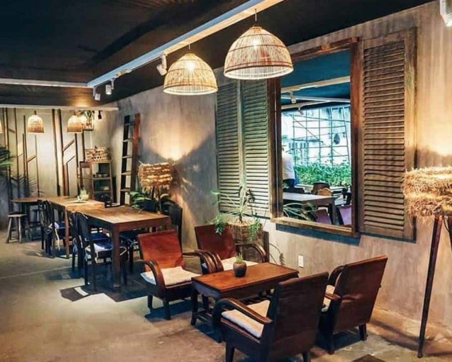 Thiết kế quán cafe theo phong cách cổ điển.