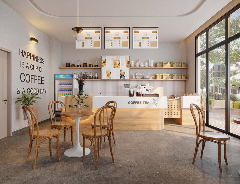 Thiết kế quán cafe theo phong cách Hàn Quốc